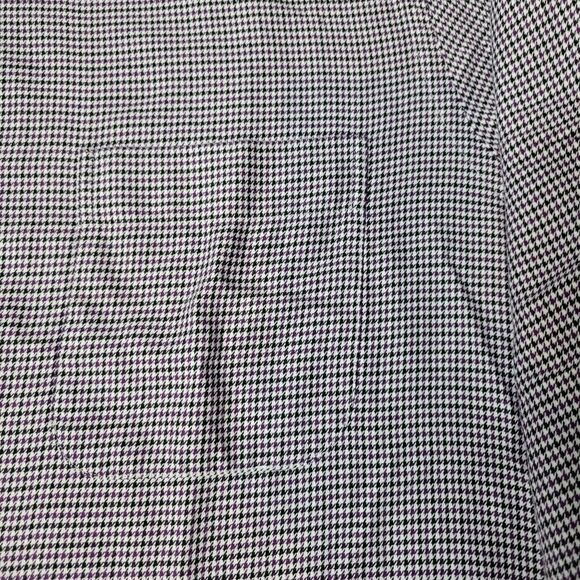 Peter Millar Crown Houndstooth Mens Button Shirt Size M Black Purple Long Sleeve - Picture 2 of 11